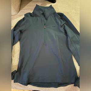 Under Armour Forest Green Long Sleeve Quarter Zip Size Small